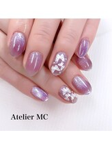 アトリエ エムシー 新富町(Atelier MC)/マグネットネイルデザイン