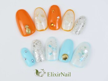 エリクサーネイル 渋谷(Elixir Nail)/定額bカジュアル/クーポン使用
