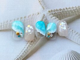 8月ネイルデザイン☆華やか