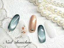 ネイルシュシュ 橋本店(nail chou chou)/押し花ネイル☆9000円