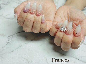 逆グラデーション×押し花アート