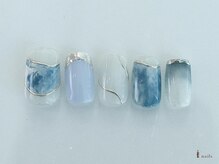 アイネイルズ 横浜WEST店(I-nails)/ニュアンスマーブルミラー¥9480