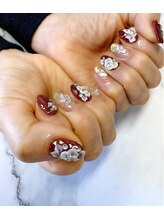 クリアー(clear)/３Ｄ、ボルドー、ストーン