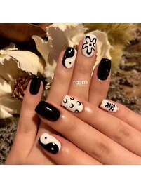 モノトーンネイル×韓国