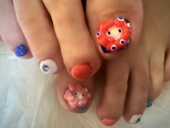 アミュリー ネイル アトリエ(Amury nail atelier)/ミャクミャク キティ 持ち込み