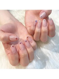 ハートネイル/蝶々ネイル