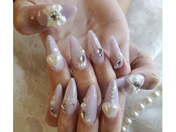 ローラネイル(Roller nail)/スカルプストーン乗せ放題¥12500
