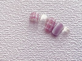 ピンクツイードネイル♪