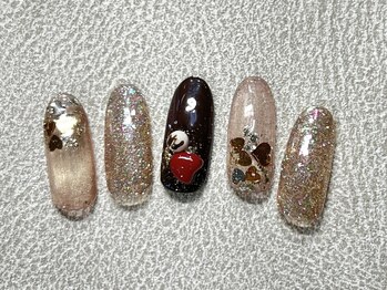 ルナウーナ 谷塚店(LUNAUNA)/バレンタインネイル7040円