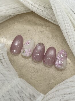 春のフラワーネイル