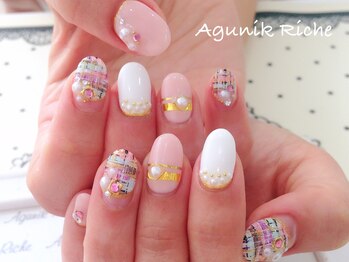 アグニークリッシェ(Agunik Riche)/【ツイードネイル】