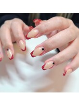 ネイルアンドまつげエクステ専門サロン スリー(THREE)/Vフレンチ