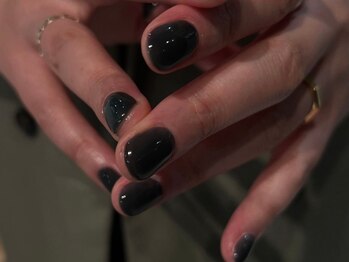 ファンクションネイルズ 表参道 原宿(FUNCTION NAILS)/シアーブラック/ワンカラー