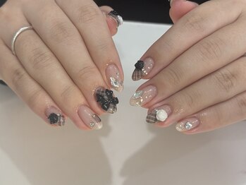 【Lica】チェック リボン 心斎橋