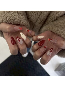 ハートホロネイル¥9000♪