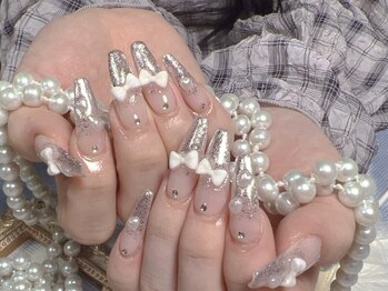 モアネイル 新宿/シンプルネイル/持ち込み/新宿