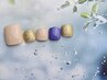 【フット】ジェル★ワンカラー+美爪を育てる甘皮ケア&フットバス♪