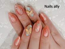ネイルズアリー 立川店(Nails ally)/バタフライネイル！ちょうちょ！