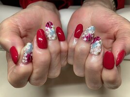 フラワーアートネイル
