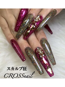 クロスネイル 渋谷店(CROSS nail)/ラメとビジューネイル