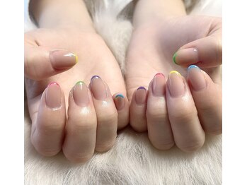 モモ(Momo)/カラフル細フレンチ