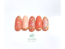 アネモネ(ANEMONE)/キラキラオーロラシェルネイル☆