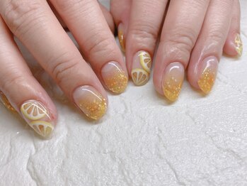 ネイルキュート アンド クールラッシュ 亀有店(nailcute & CoolLash)/レモンnail♪
