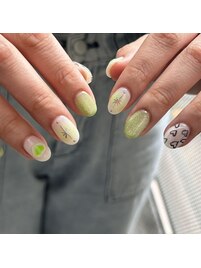 90art♪黄緑カラーデザイン♪