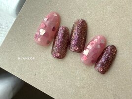 ハートホログラムネイル