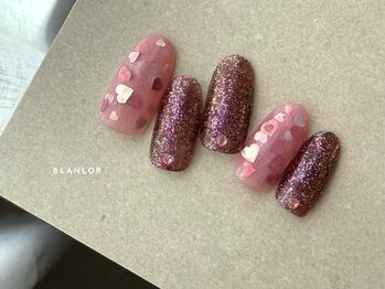 ブランロール 中目黒店(Blanl'or)/ハートホログラムネイル