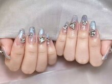 ダイアモンドネイルスタジオ 新宿店(Diamond Nail Studio)/チップ長さだし10本デザイン