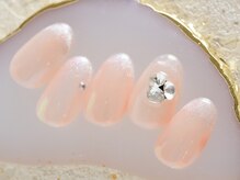 ホワイトネイル 新潟店(WHITE NAIL)/シンプルネイル/Vカットストーン