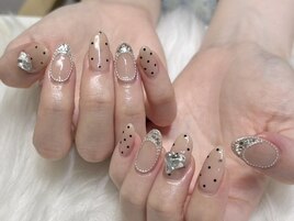 【Maiko】ドットガラスフレンチ
