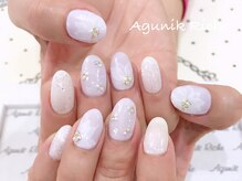アグニークリッシェ(Agunik Riche)/【たらしこみネイル】
