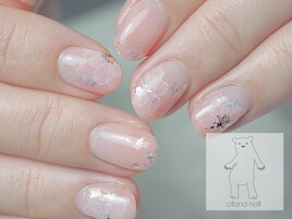 水彩フラワーネイル