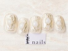 アイネイルズ 池袋店(I-nails)/ホワイトゴールドネイル