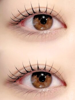 デューエエス バイ クレビア(Due S  by CreBiA)の写真/【束感◎】ワンホン風フラットラッシュ120本¥5500/韓国風まつげパーマ¥4900でパッチリした印象的な目元に♪