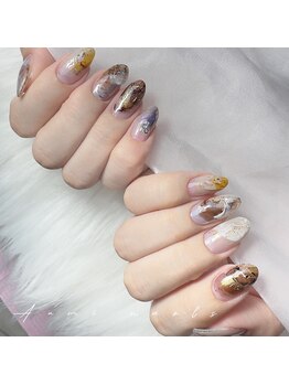 アユミネイル 川崎(Aumi nail)/お任せに可愛いニュアンスネイル