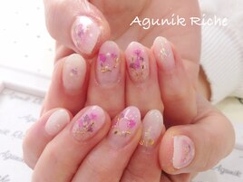 【押し花ネイル】