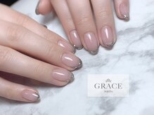 グレース ネイルズ(GRACE nails)/ガラスフレンチ