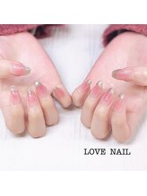ラブネイル(LOVE NAIL)/チークマグネットフレンチネイル