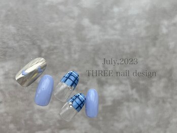 スリー(THREE)/July 2023/nail design