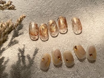 アメ(Ame')の写真/ヘアサロン内に併設！お爪に優しい施術で指先を美しく彩ります♪お爪のお悩みは何でもご相談下さい。