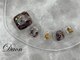 ダオン(DAON)の写真/季節感を取り入れた上品×シンプルフットネイルならDAONにお任せ♪人気の親指アートコースクーポン有★