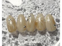 ミュウネイル(miu_nail)/マーブル×リボン