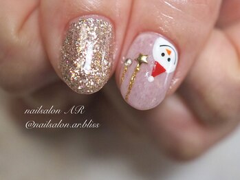 ネイルサロンアンドスクール エーアール(AR)/クリスマスネイル☆
