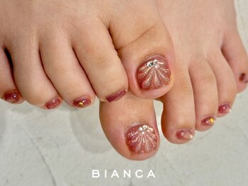 ビアンカ センター南店(Bianca)の写真/フットネイルはビアンカにお任せ！毎月更新定額大人気◎【シンプルコース￥5500/親指アート￥5800～】