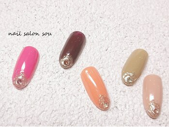ソウ 難波店 nail salon Sou/先端ミラーnail