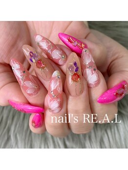 ネイルズリアル 倉敷(nail's RE.A.L)/春ネイル