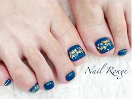 フットジェルネイル　夏ネイル